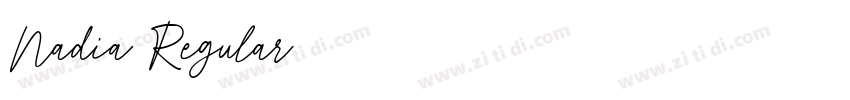 Nadia Regular字体转换